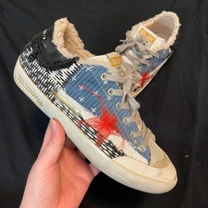 *SOLD* Golden Goose Superstar Patchwork Shearling LAB Limited size 38